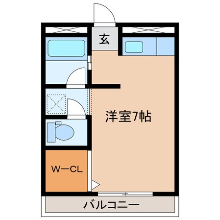 コスモハイツ正木　1の物件間取画像